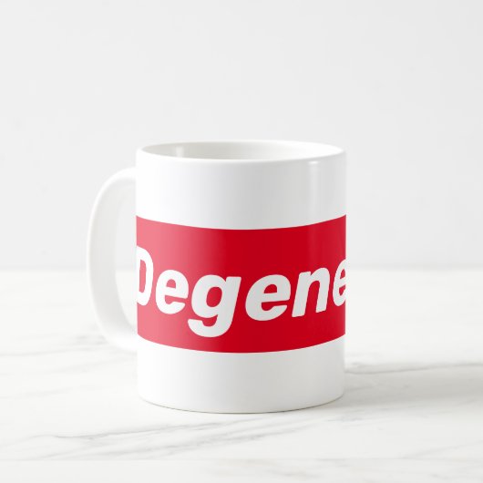 degenereren koffiemok (Voorkant links)