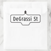DeGrassi Street, Toronto Street Sign Rechthoekige Sticker (Tas)