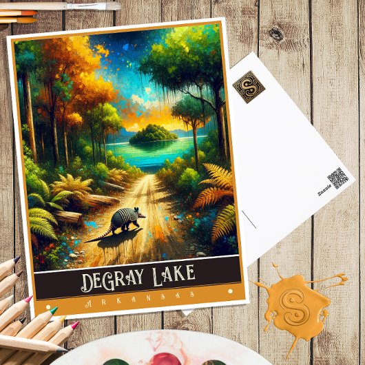 DeGray Lake, Arkansas |  schilderij Briefkaart