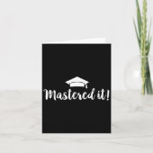 Degree Afstuderen Gift - Mastered It Kaart (Voorkant)