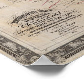 DeGroot's Kaart van Nevada Territory Poster (Hoek)