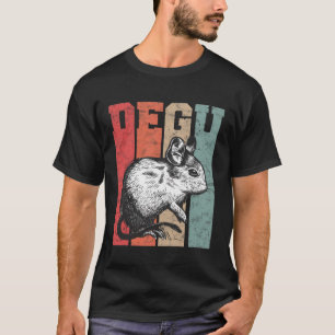 Degu  Retro Rodent Gift T-shirt