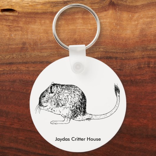 Degu Sleutelhanger (Voorkant)