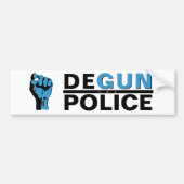 DEGUN THE POLICE BUMPERSTICKER (Voorkant)