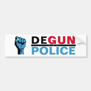 DEGUN THE POLICE BUMPERSTICKER