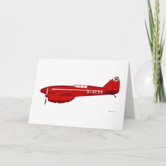 DeHavilland DH-88 komeet Kaart (Voorkant)