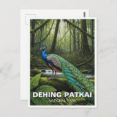Dehing Patkai Nationaal Park India Reizen Briefkaart (Voorkant / Achterkant)