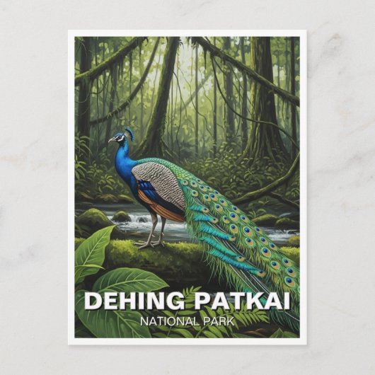 Dehing Patkai Nationaal Park India Reizen Briefkaart (Voorkant)