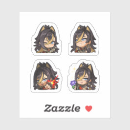 Dehya Genshin Impact 4 stickersheet Sticker