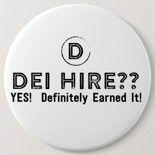 DEI Button B&W (Voorkant)