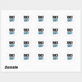 Dei Definitely Earned It Motivational Ronde Sticker (Vel)