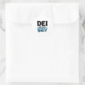 Dei Definitely Earned It Motivational Ronde Sticker (Tas)