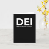 DEI Diversity Equity Inclusion-Sticker Kaart (Gele Bloem)