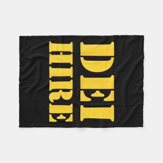 Dei Hire, Diversiteit, Equity, Inclusion, Anti Fleece Deken (Voorkant (Horizontaal))