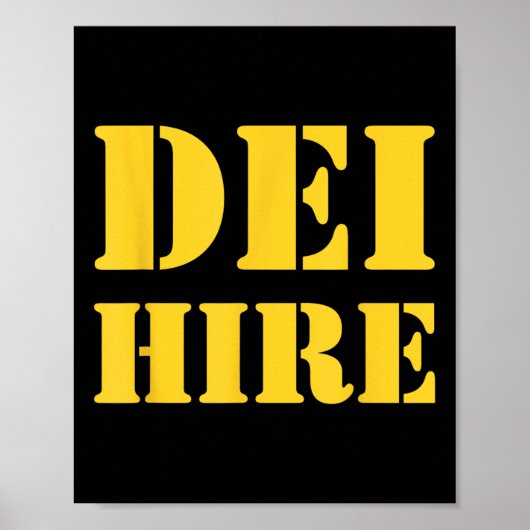 Dei Hire, Diversiteit, Equity, Inclusion, Anti Poster (Voorkant)