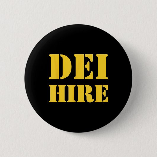 Dei Hire, Diversiteit, Equity, Inclusion, Anti Ronde Button 5,7 Cm (Voorkant)