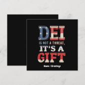 DEI is geen bedreiging, het is een geschenk De per Kaart (Voorkant / Achterkant)