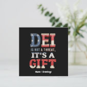 DEI is geen bedreiging, het is een geschenk De per Kaart (Staand voorkant)