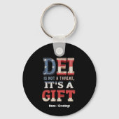 DEI is geen bedreiging, het is een geschenk De per Sleutelhanger (Voorkant)