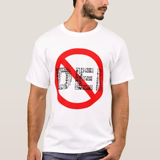 DEI (No Donald Elon Idiocracy) T-shirt (Voorkant)