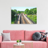 Deighton Railway Station, Huddersfield Canvas Afdruk (Insitu (Woonkamer))