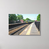 Deighton Railway Station, Huddersfield Canvas Afdruk (Voorkant)