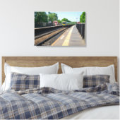 Deighton Railway Station, Huddersfield Canvas Afdruk (Insitu (Slaapkamer))
