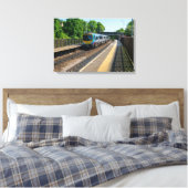Deighton Railway Station, Huddersfield Canvas Afdruk (Insitu (Slaapkamer))