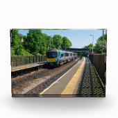 Deighton Railway Station, Huddersfield Fotoblokken (Voorkant)