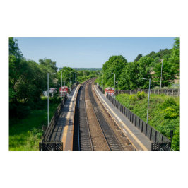 Deighton Railway Station, Huddersfield Perfect Poster