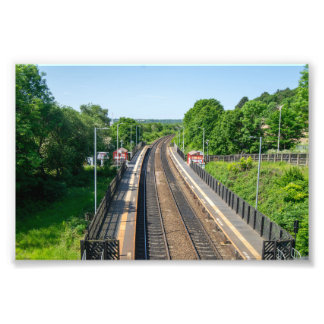 Deighton (West Yorkshire) station, Huddersfield Foto Afdruk