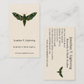 Deilephila Nerii - Oleander Hawk-Moth Business Car Visitekaartje (Voorkant / Achterkant)