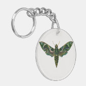 Deilephila Nerii - Oleander Hawk-Moth Sleutelhanger (Voorkant Links)