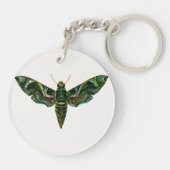 Deilephila Nerii - Oleander Hawk-Moth Sleutelhanger (Achterkant)