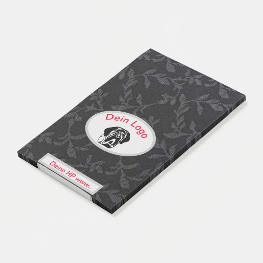  Dein Bild Mastiff Bulldog Logo Klebezettel Post-it® Notes (Schuin)