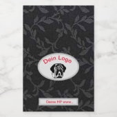  Dein Bild Mastiff Bulldog Logo Wein Etiketten  (Enkel label)