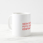 DEIN DESIGN / FOTO TASSE PERSONALISIERT KOFFIEMOK (Voorkant links)