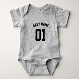 DEIN DESIGN/TEXT/FOTO Babybodies Football Jersey  Romper