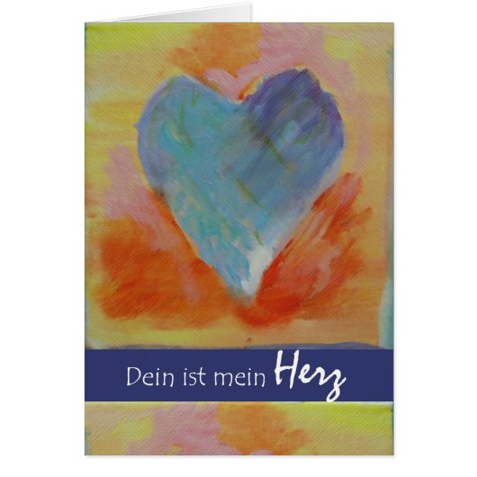 Dein ist mein Herz, jij bent mijn hart, Duitse lie (Voorkant)