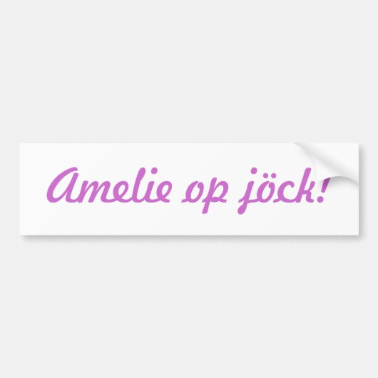 "Dein Kind" op jöck! Bumpersticker (Voorkant)