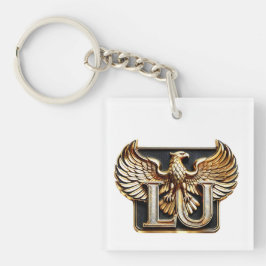 Dein Name ist Lu und hier ist dein Adler Design Sleutelhanger