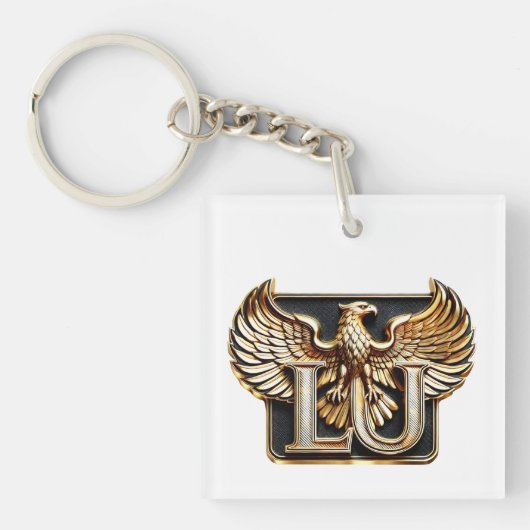 Dein Name ist Lu und hier ist dein Adler Design Sleutelhanger (voorkant)