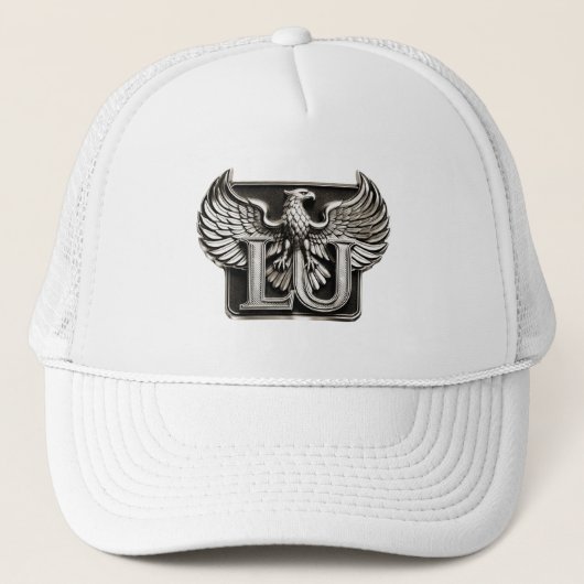 Dein Name ist Lu und hier ist dein Adler Design Trucker Pet (Voorkant)
