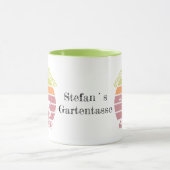 dein Name personalisierbares Design Gärtner Mok (Midden)