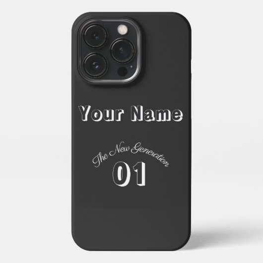 "Dein Name" - The New Generation 01 -  iPhone Hoesje (Achterkant)