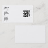 Dein QR Code auf Visitenkarten Visitekaartje (Voorkant / Achterkant)
