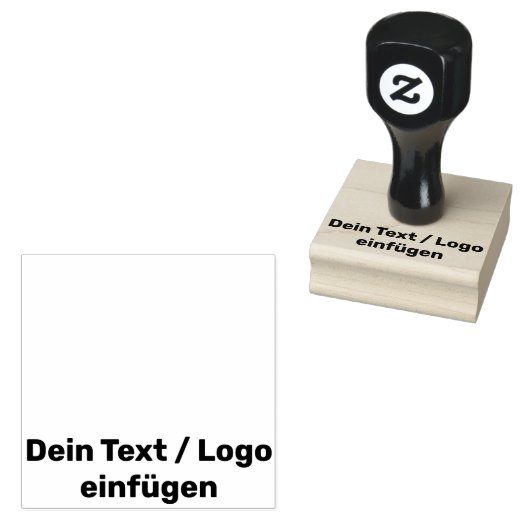 DEIN TEXT / LOGO Business custom Rubber Stamp  Rubberstempel (Gestempeld)