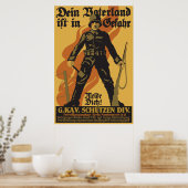 Dein Vaterland ist in Gefahr Poster (Keuken)