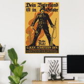 Dein Vaterland ist in Gefahr Poster (Thuiskantoor)