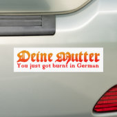Deine Mutter Bumpersticker (Op auto)